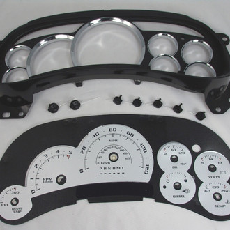 US Speedo® - Escalade Edition Gauge Face (LED Ready), Silver, 120 MPH