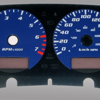 US Speedo® - Daytona Edition Gauge Face Kit with White Night Lettering Color, Blue, 7000 RPM