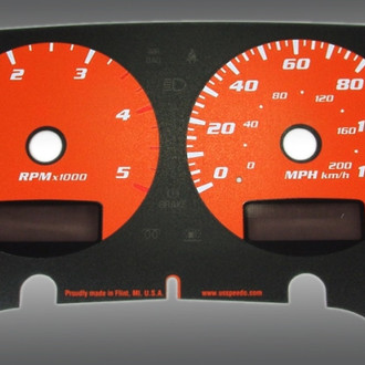 US Speedo® - Daytona Edition Gauge Face Kit, Orange