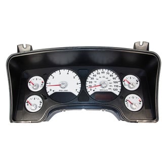 US Speedo® - Daytona Edition Gauge Face Kit with White Night Lettering Color, White, 120 MPH, 7000 RPM