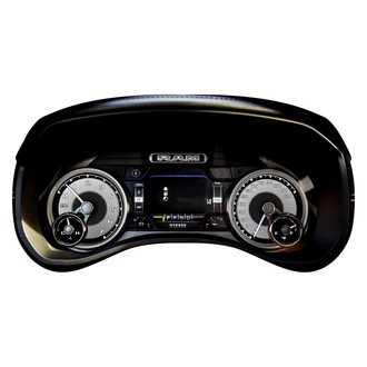 US Speedo® - Daytona Edition Gauge Face Kit, Silver, 120 MPH, 7000 RPM