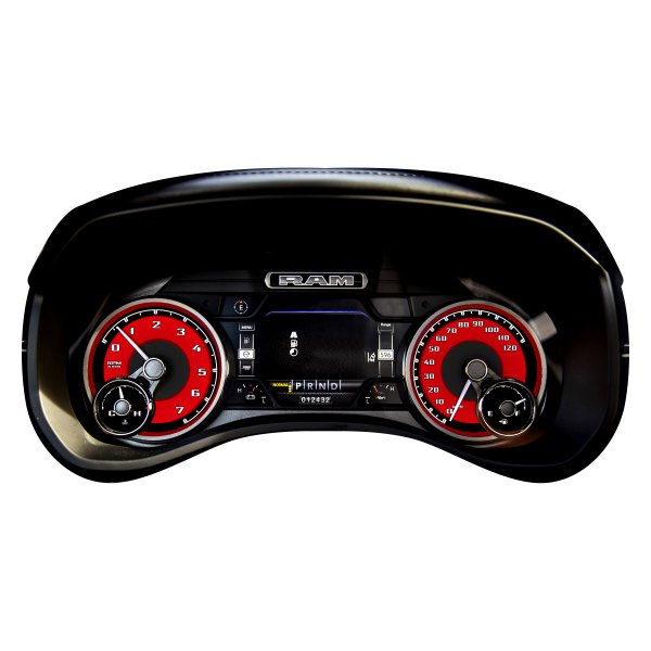 US Speedo® - Daytona Edition Gauge Face Kit, Red, 120 MPH, 7000 RPM