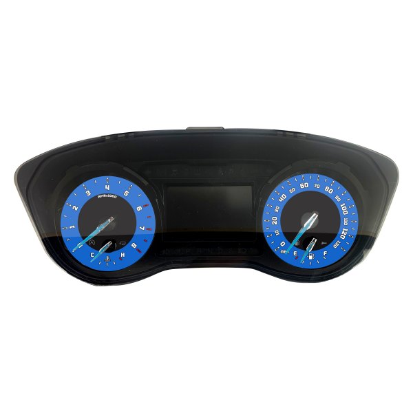 US Speedo® - Daytona Edition Gauge Face Kit, Blue, 130 MPH