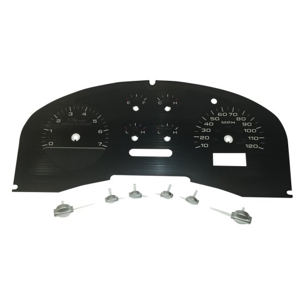 US Speedo® - Stealth Edition Gauge Face Kit, 120 MPH