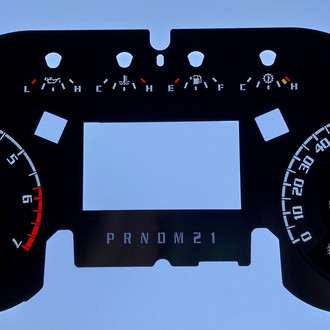 US Speedo® - Stainless Steel Gauge Face Kit with White Numbers