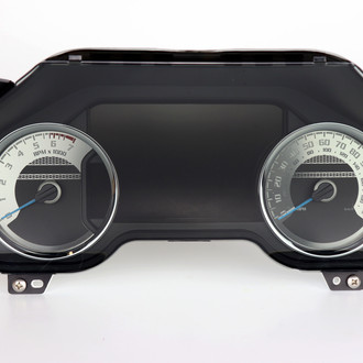 US Speedo® - Stainless Steel Gauge Face Kit with White Numbers, 120 MPH