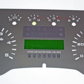 US Speedo® - Stainless Steel Gauge Face Kit with White Numbers