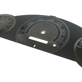 US Speedo® - Stainless Steel Gauge Face Kit, 120 MPH