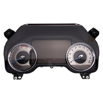 US Speedo® - Stainless Steel Gauge Face Kit with Blue Numbers, 100 MPH
