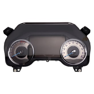 US Speedo® - Stainless Steel Gauge Face Kit with Purple Numbers, 100 MPH