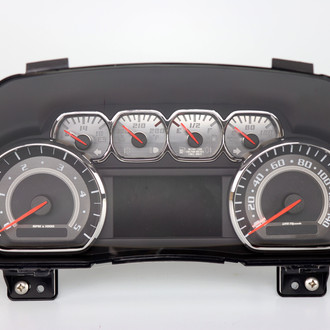 US Speedo® - Stainless Steel Gauge Face Kit with White Numbers, 140 MPH