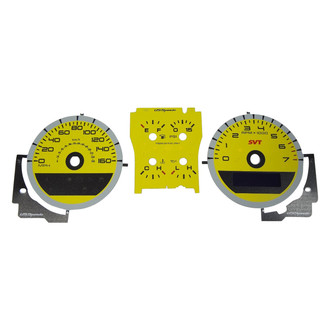 US Speedo® - Daytona Edition Gauge Face Kit, Yellow, 160 MPH, 7000 RPM