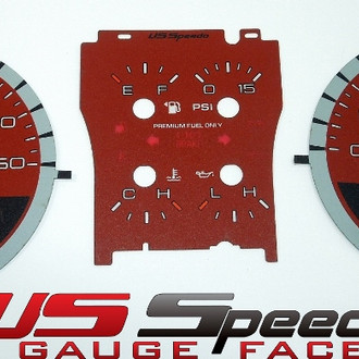 US Speedo® - Daytona Edition Gauge Face Kit, Red, 260 KMH, 7000 RPM