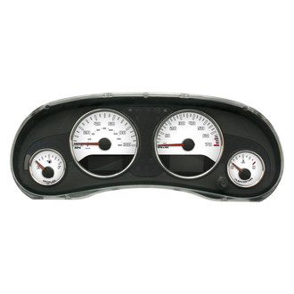 US Speedo® - Daytona Edition Style 2 Gauge Face Kit, White, 100 MPH