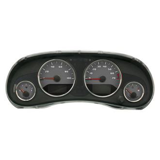 US Speedo® - Daytona Edition Style 2 Gauge Face Kit, Gray, 100 MPH