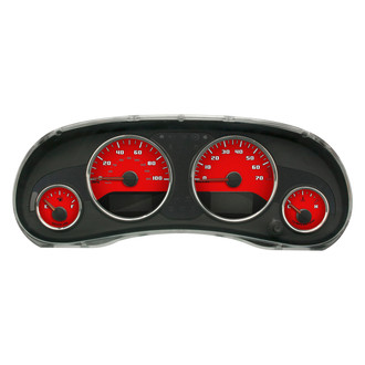 US Speedo® - Daytona Edition Style 2 Gauge Face Kit, Red, 100 MPH