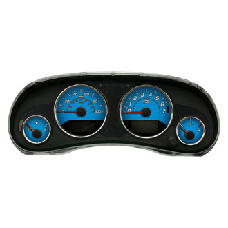 US Speedo® - Daytona Edition Style 1 Gauge Face Kit, Lite Blue, 100 MPH, 7000 RPM