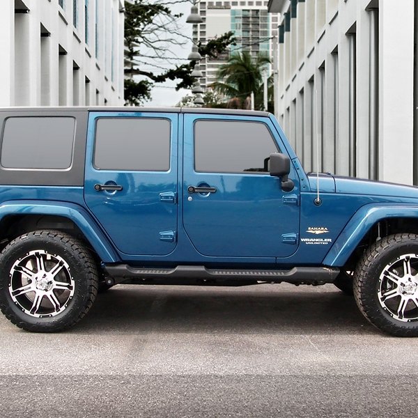 V-ROCK® - OVERDRIVE Matte Black Wheels on Jeep Wrangler