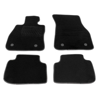 Vaico® - Black Rubber Floor Mat Set