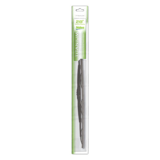 Valeo® - Traditional Titanium 28" Black Wiper Blade