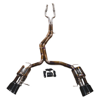 Valvetronic Designs® - Grade 5 Titanium Valved Cat-Back Exhaust System with Split Rear Exit