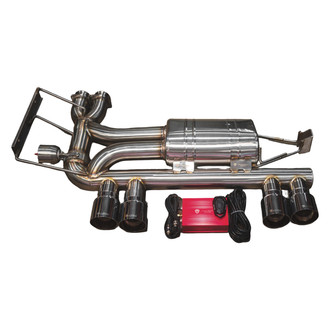 Valvetronic Designs® - 304 SS Valved Cat-Back Exhaust System with Quad Rear Exit