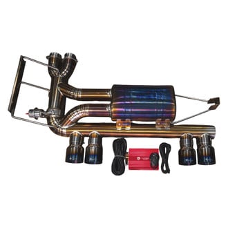 Valvetronic Designs® - Grade 5 Titanium Valved Cat-Back Exhaust System with Quad Rear Exit