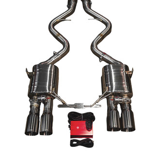 Valvetronic Designs® - 304 SS Valved Axle-Back Exhaust System with Quad Rear Exit