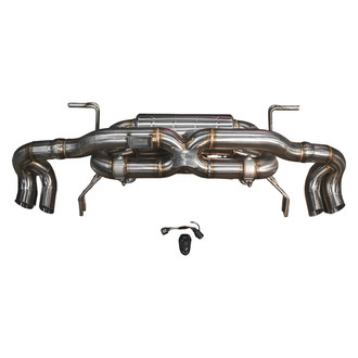 Valvetronic Designs® - 304 SS Valved Cat-Back Exhaust System with Quad Rear Exit