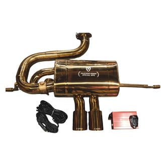 Valvetronic Designs® - 304 SS Valved Cat-Back Exhaust System with Dual Rear Exit