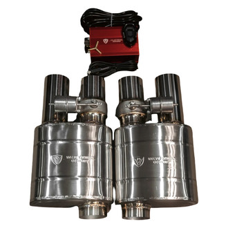 Valvetronic Designs® - Stainless Steel Oval Exhaust Muffler (3" ID, 3" OD)