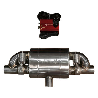 Valvetronic Designs® - Stainless Steel Oval Exhaust Muffler (2.5" ID, 2.5" OD)
