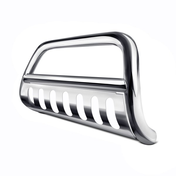 Vanguard Off-Road® - 2.5" Polished Classic Bull Bar with Skid Plate