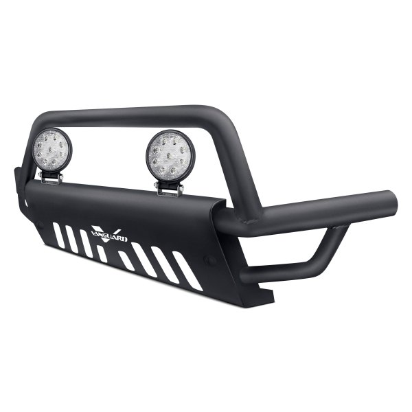Vanguard Off-Road® - 2.5" Endurance Black Front Low Bumper Guard with 2.5" Round LED Lights