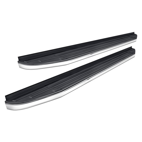 Vanguard Off-Road® - 5" F6 Style Black with Brushed Trim Running Boards