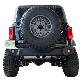 Vanguard Off-Road® - Full Width Black Powder Coated Rear HD Bumper