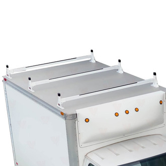 Vantech® - H1 Series™ 3-Bar Ladder Roof Rack System for Box Trucks Side Mount
