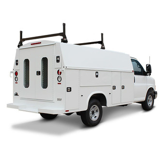 Vantech® - H1 Series™ 72" White 2 Bar KUV Ladder Rack