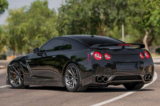 ARGON Titanium with Brushed Face on Nissan GTR