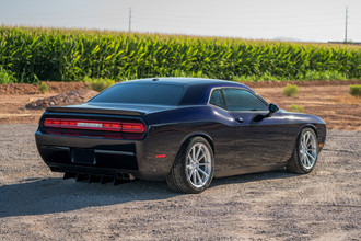 ARGON Silver with Machined Face on Dodge Challenger