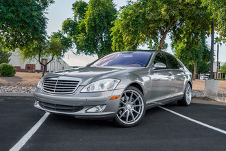 ARGON Silver with Machined Face on Mercedes S550