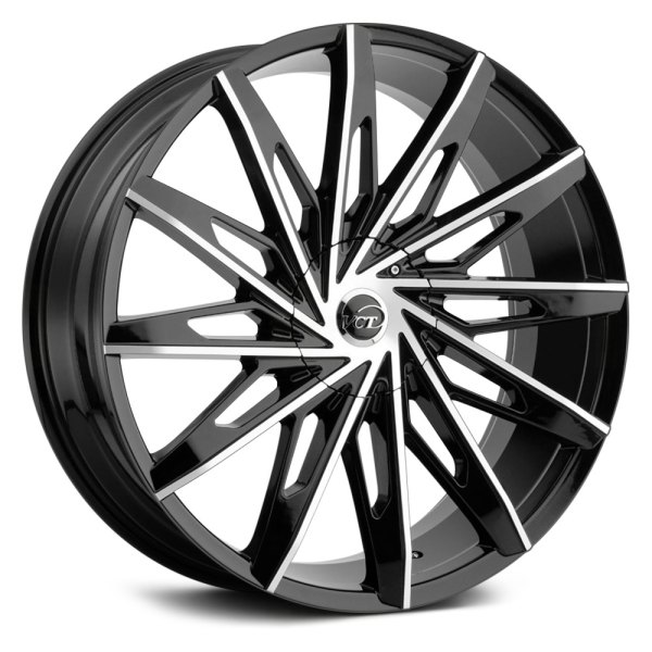 Vct V86 Wheels Black With Machined Face Rims
