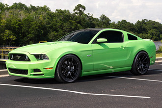 VMB5 Satin Black on Ford Mustang