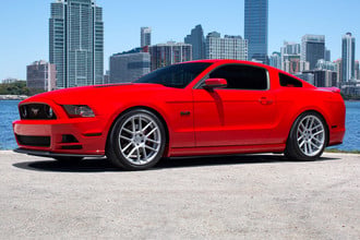 VMB6 Matte Silver on Ford Mustang GT