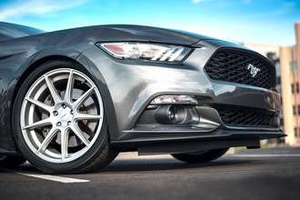 VMB9 Matte Silver on Ford Mustang