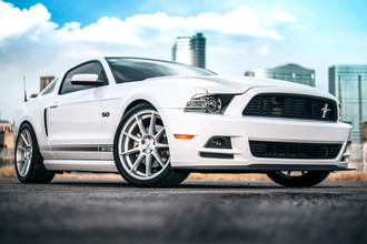 VMB9 Matte Silver on Ford Mustang