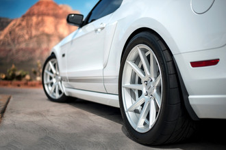 VMB9 Matte Silver on Ford Mustang