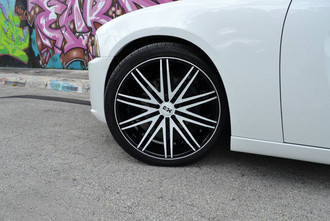 V88 IMPULSE  Gloss Black Machined Face Stripe on Dodge Chardger