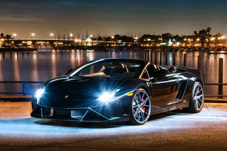 V99 AXIS Matte Graphite on Lamborghini Galardo