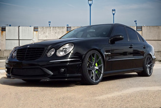V99 AXIS Matte Graphite on Mercedes E55